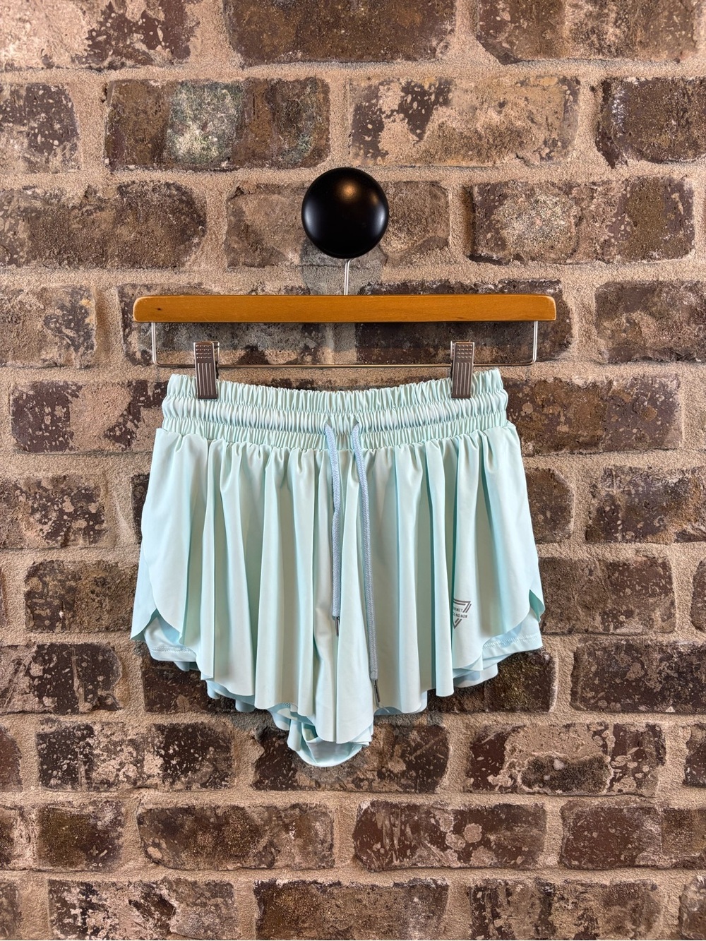 Light Mint Butterfly Athletic Running Shorts Woman’s Size Small